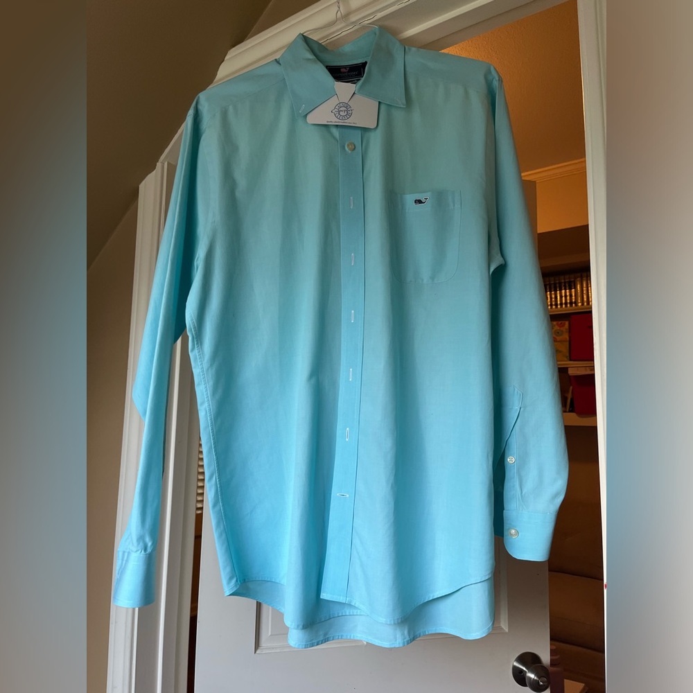 Blue vineyard vines slim fit Tucker shirt